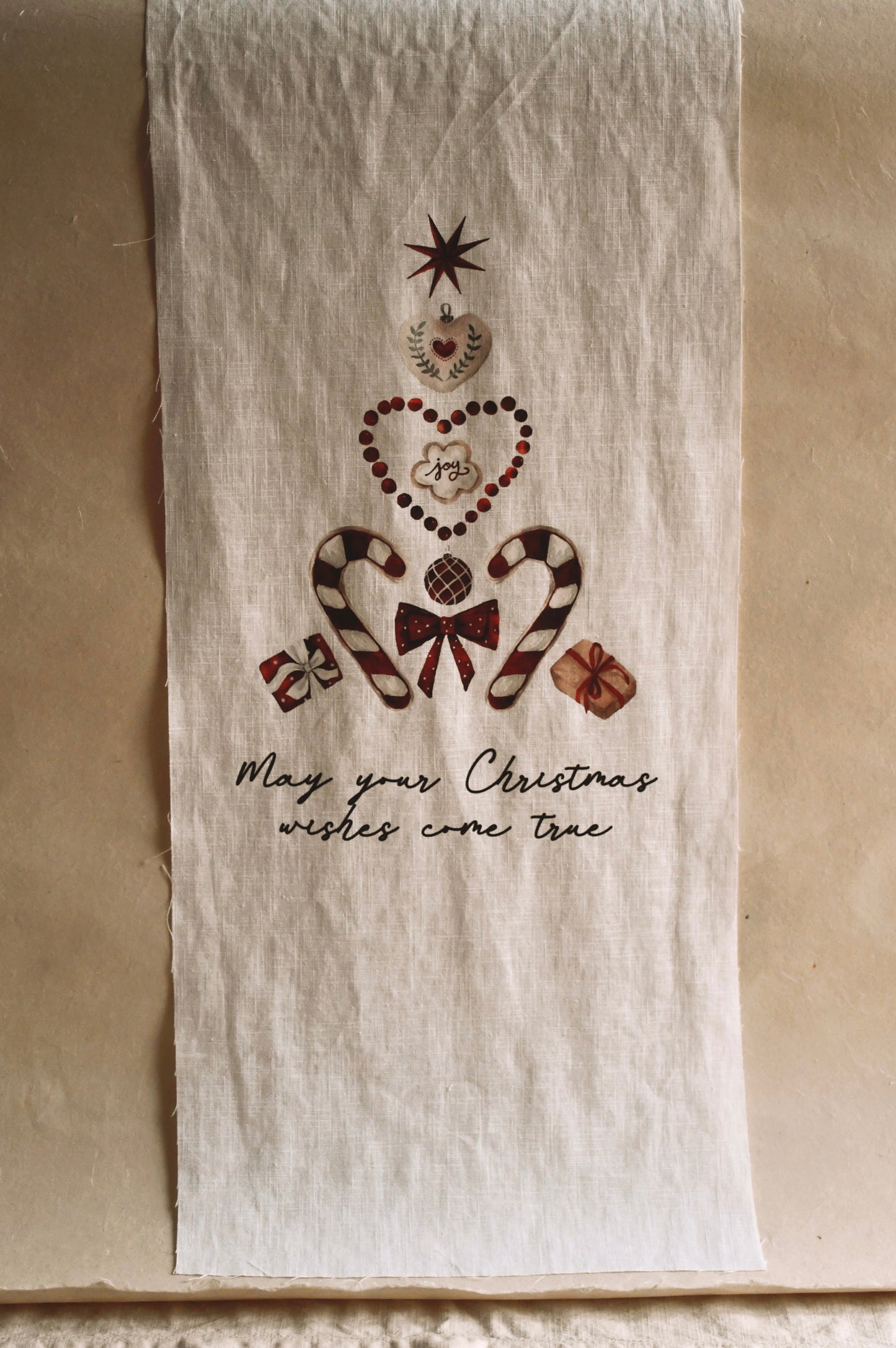 Christmas - Linen Vertical Banner