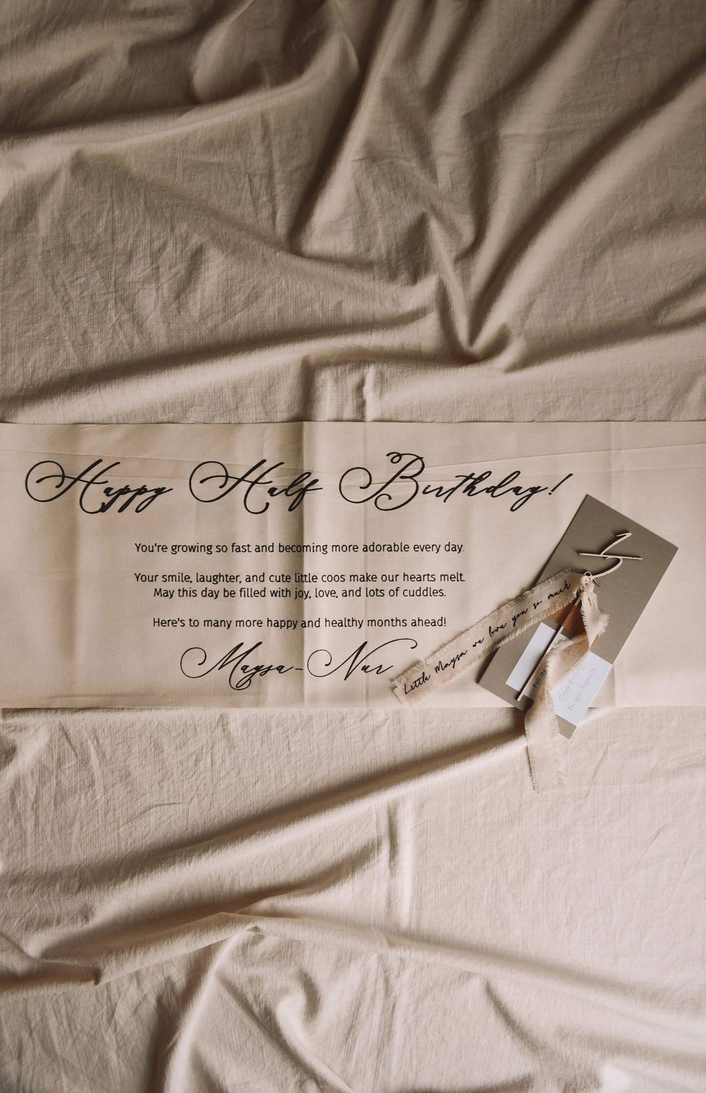 Number Cake Topper - Bespoke Ribbon