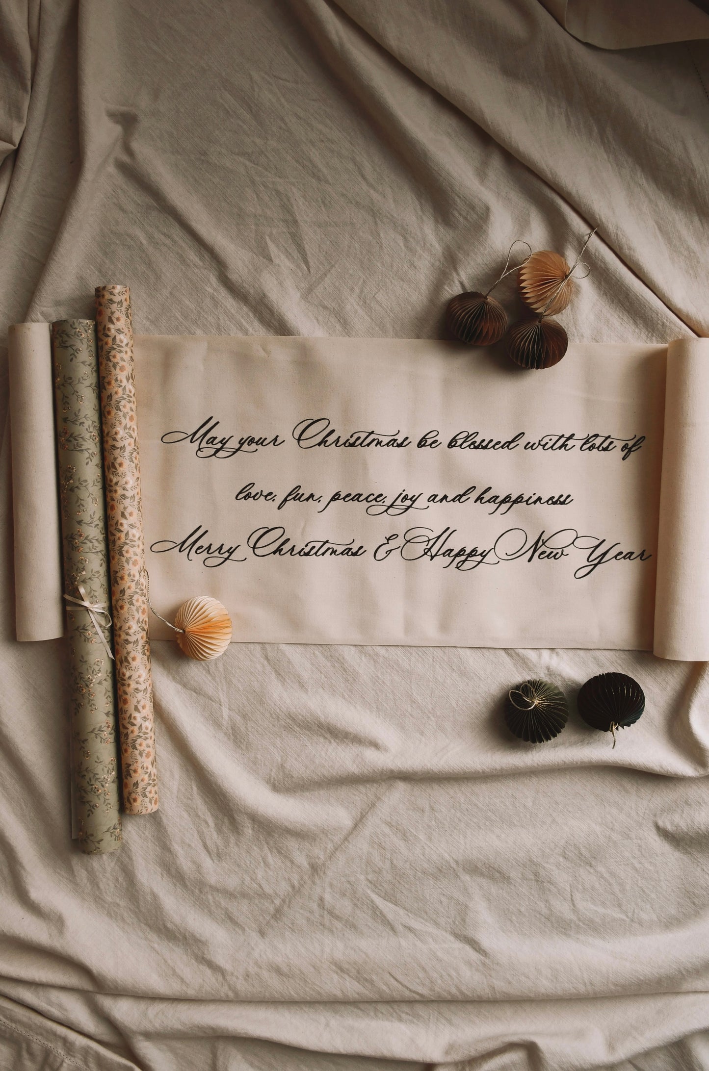 Handmade Cotton Christmas Tapestry