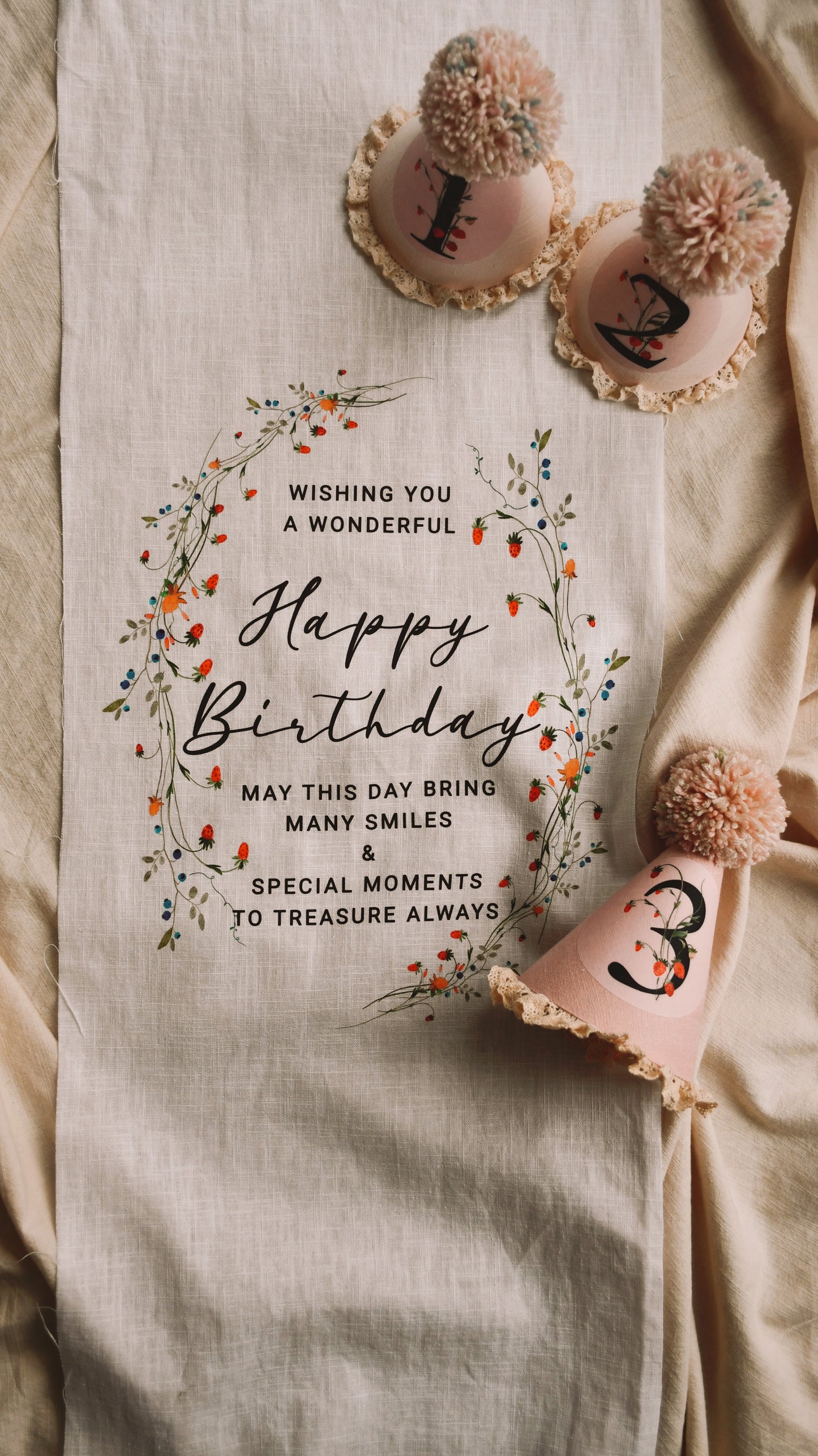 Wildberries - Linen Banner
