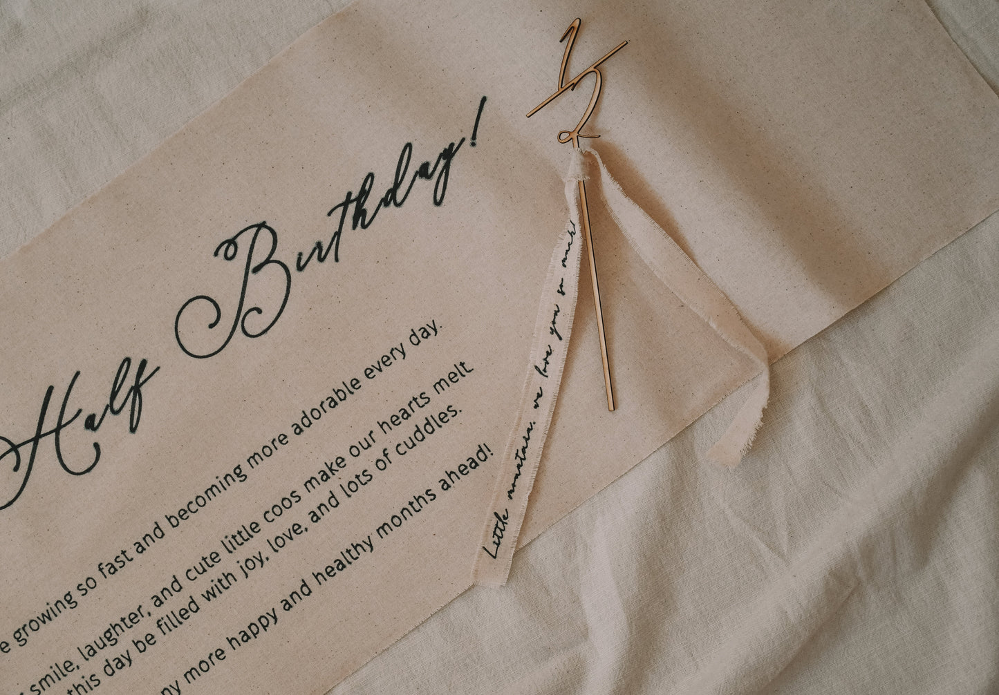 Number Cake Topper - Bespoke Ribbon