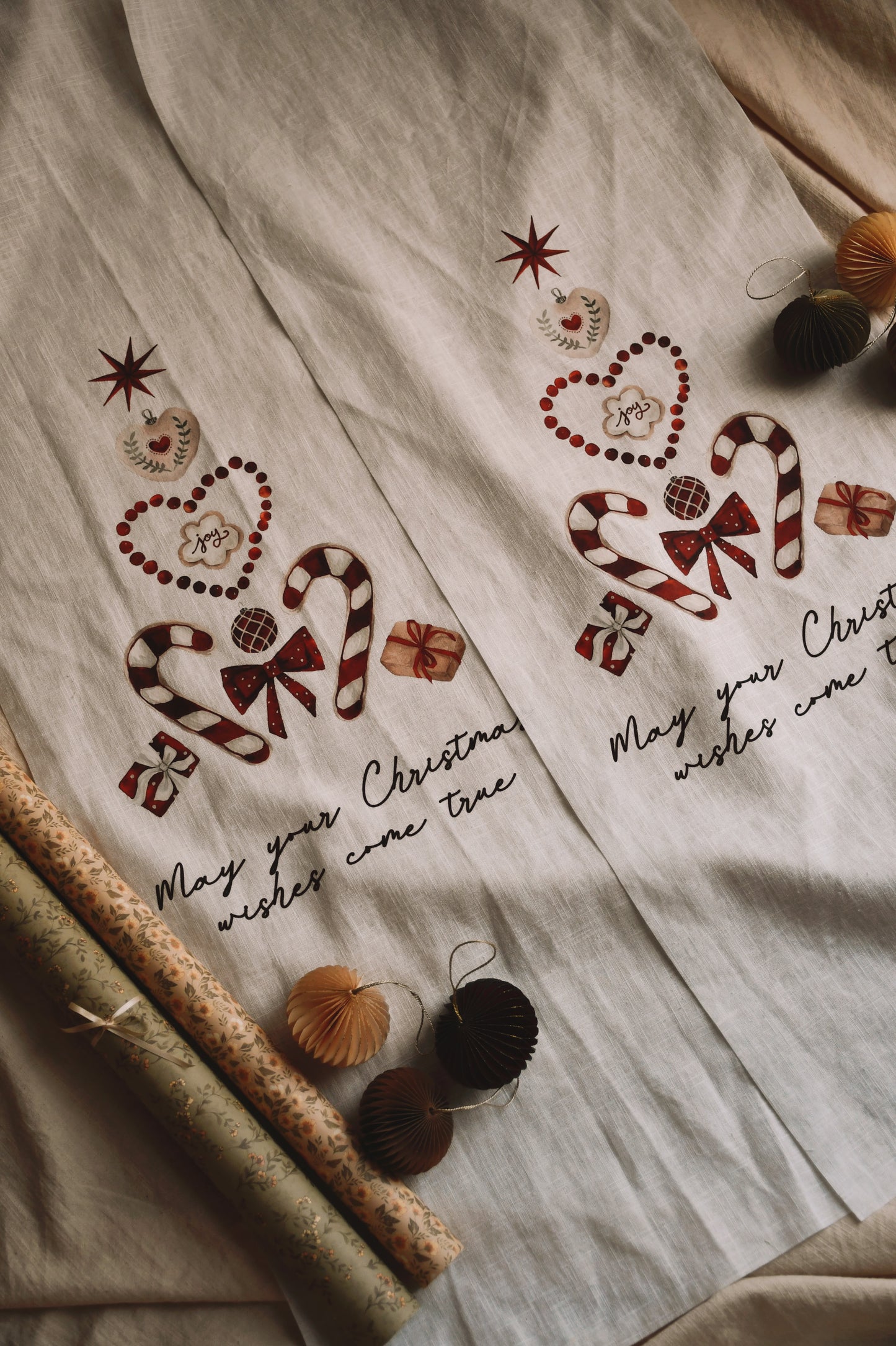 Christmas - Linen Vertical Banner