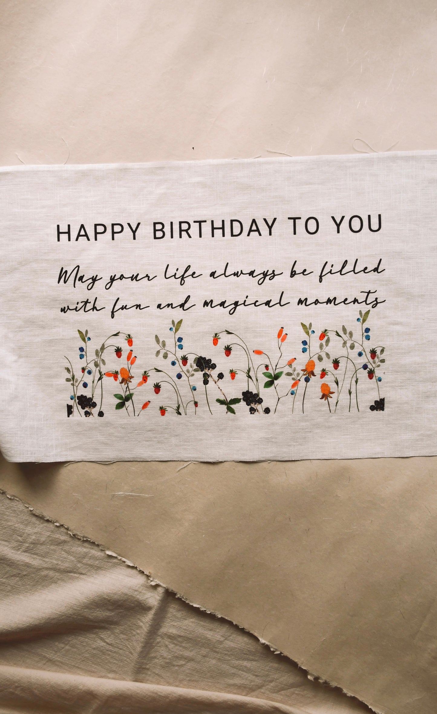 Wildberries - Linen Banner