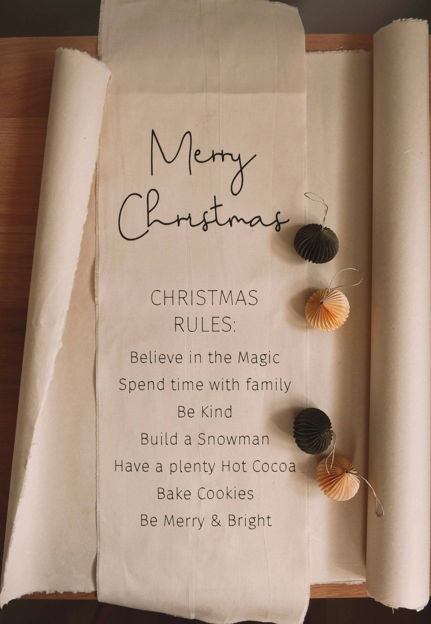 Handmade Cotton Christmas Tapestry