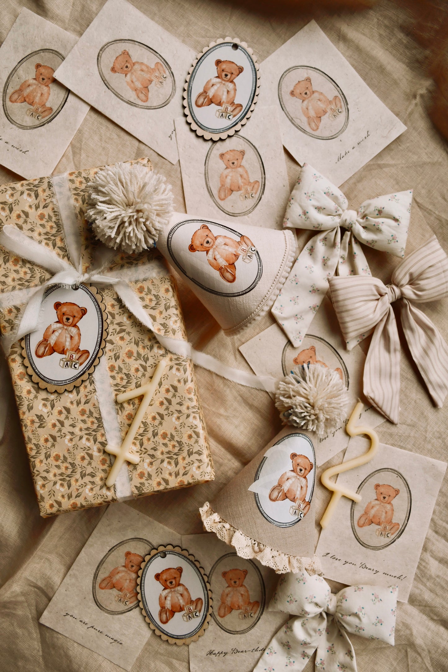 Teddy Bear Cards - Set of 4