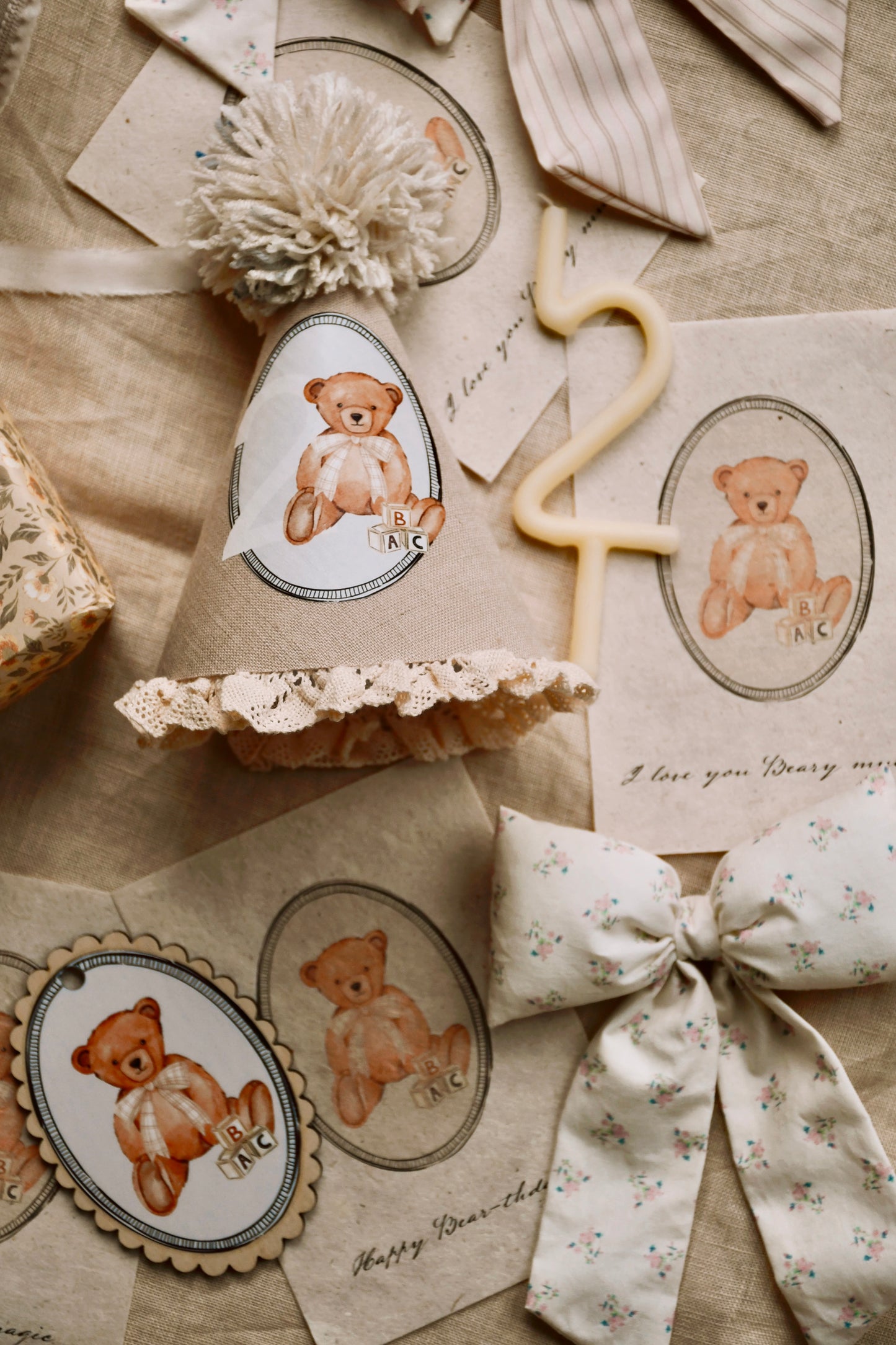 Teddy Bear Cards - Set of 4