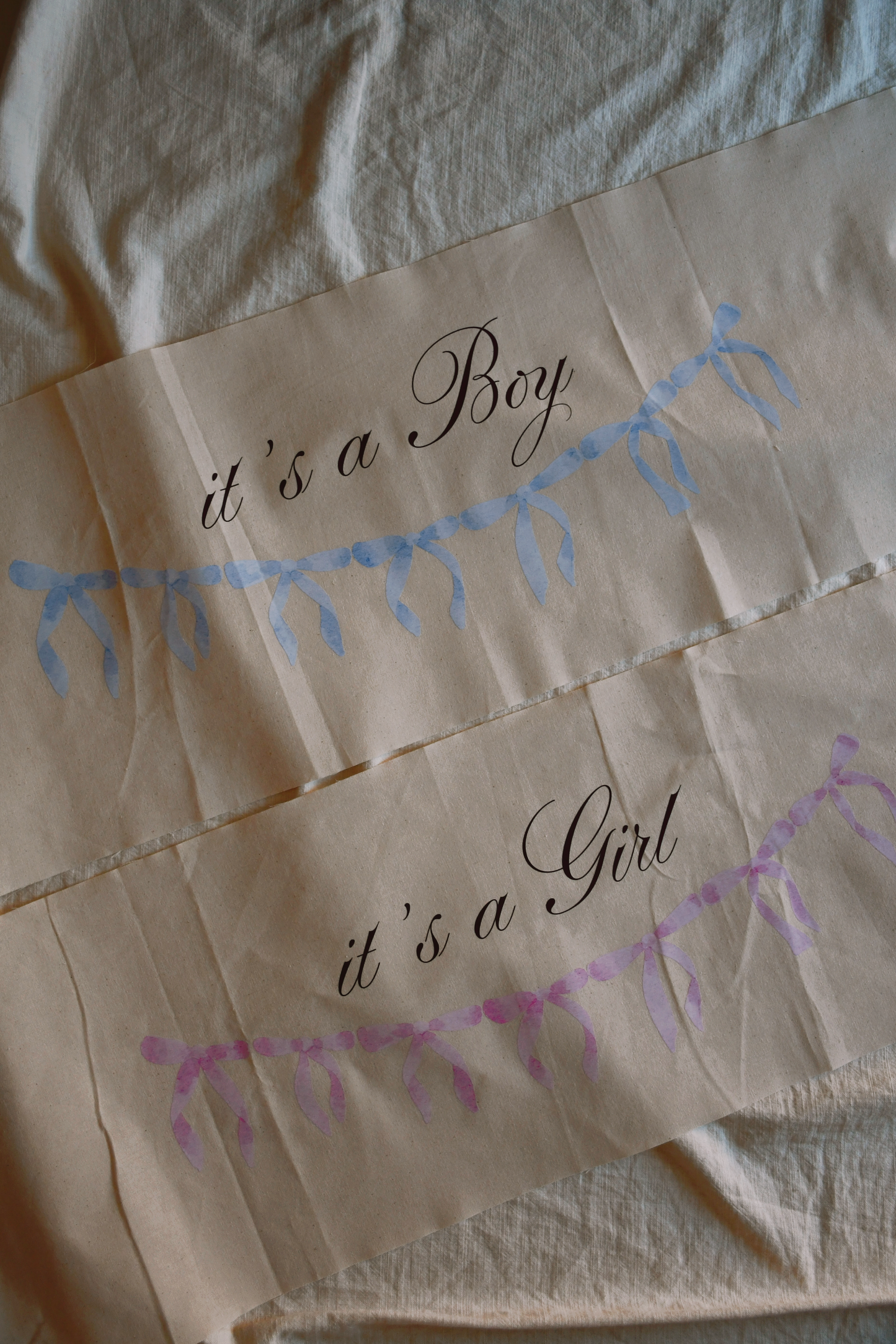 Cotton Tapestry - Baby Gender Reveal