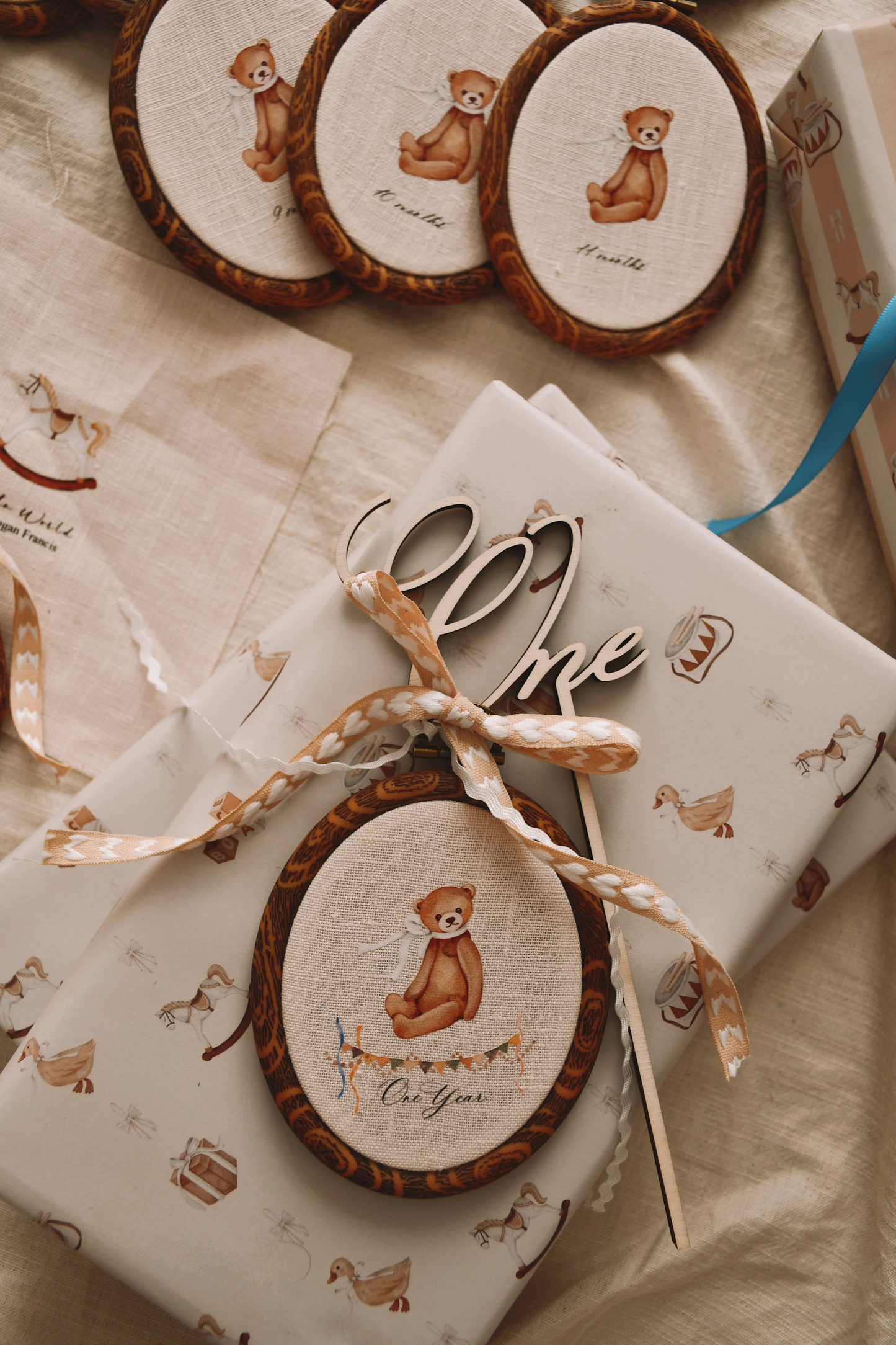 Personalised Baby Monthly Milestones - 13 Hoops