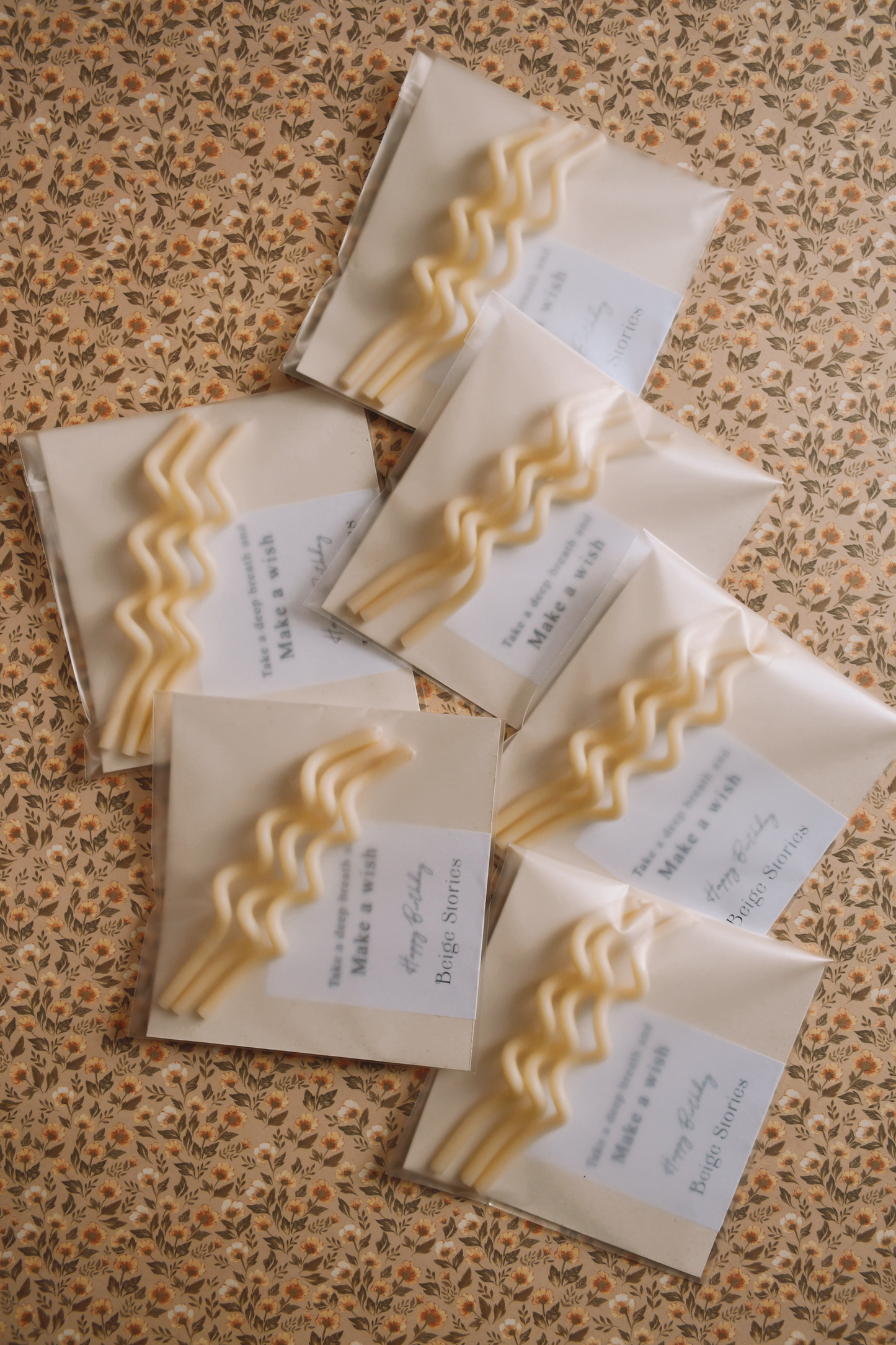 Beeswax Curly Birthday Candle