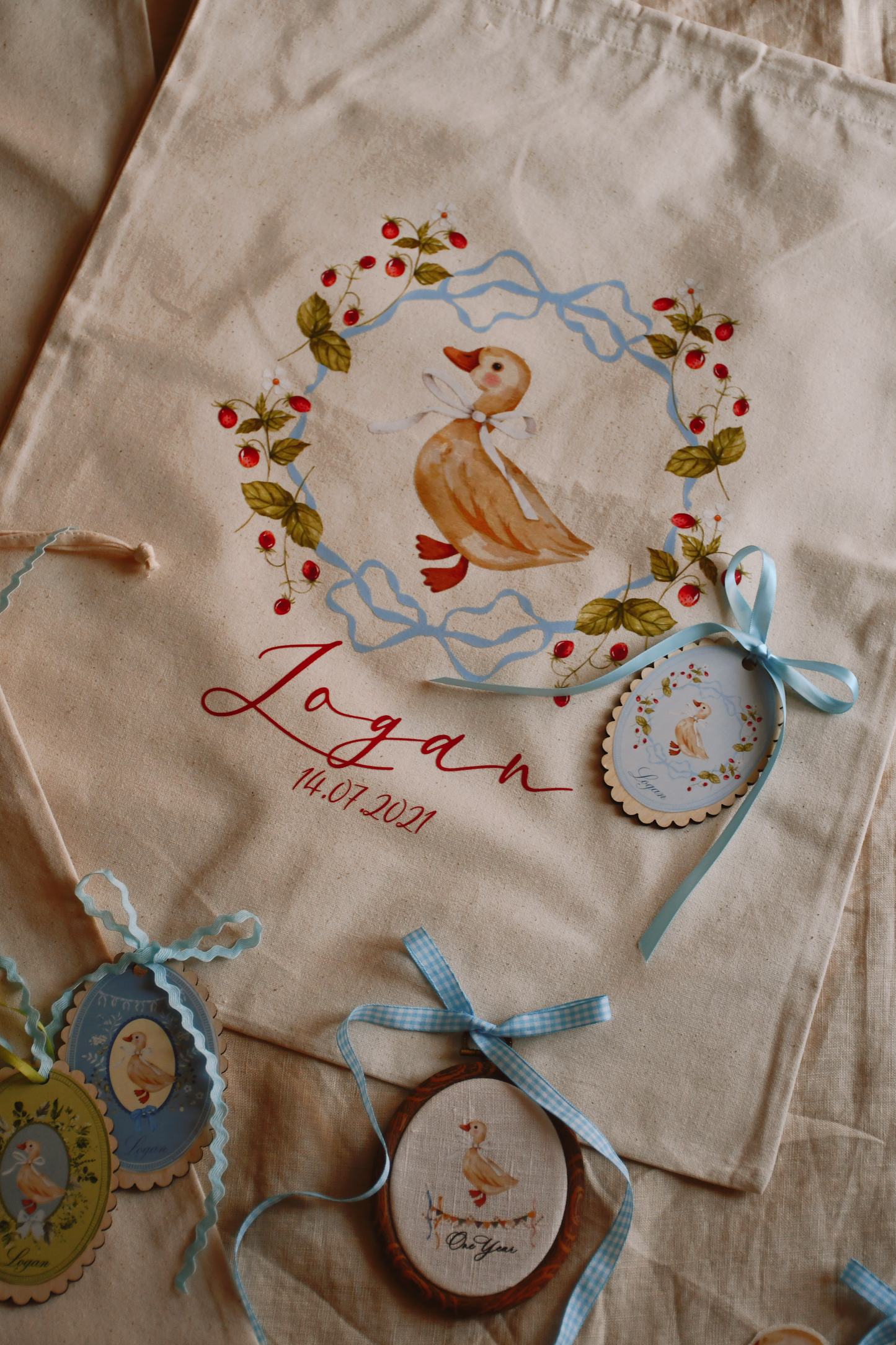 Christmas Goose Sacks Personalised