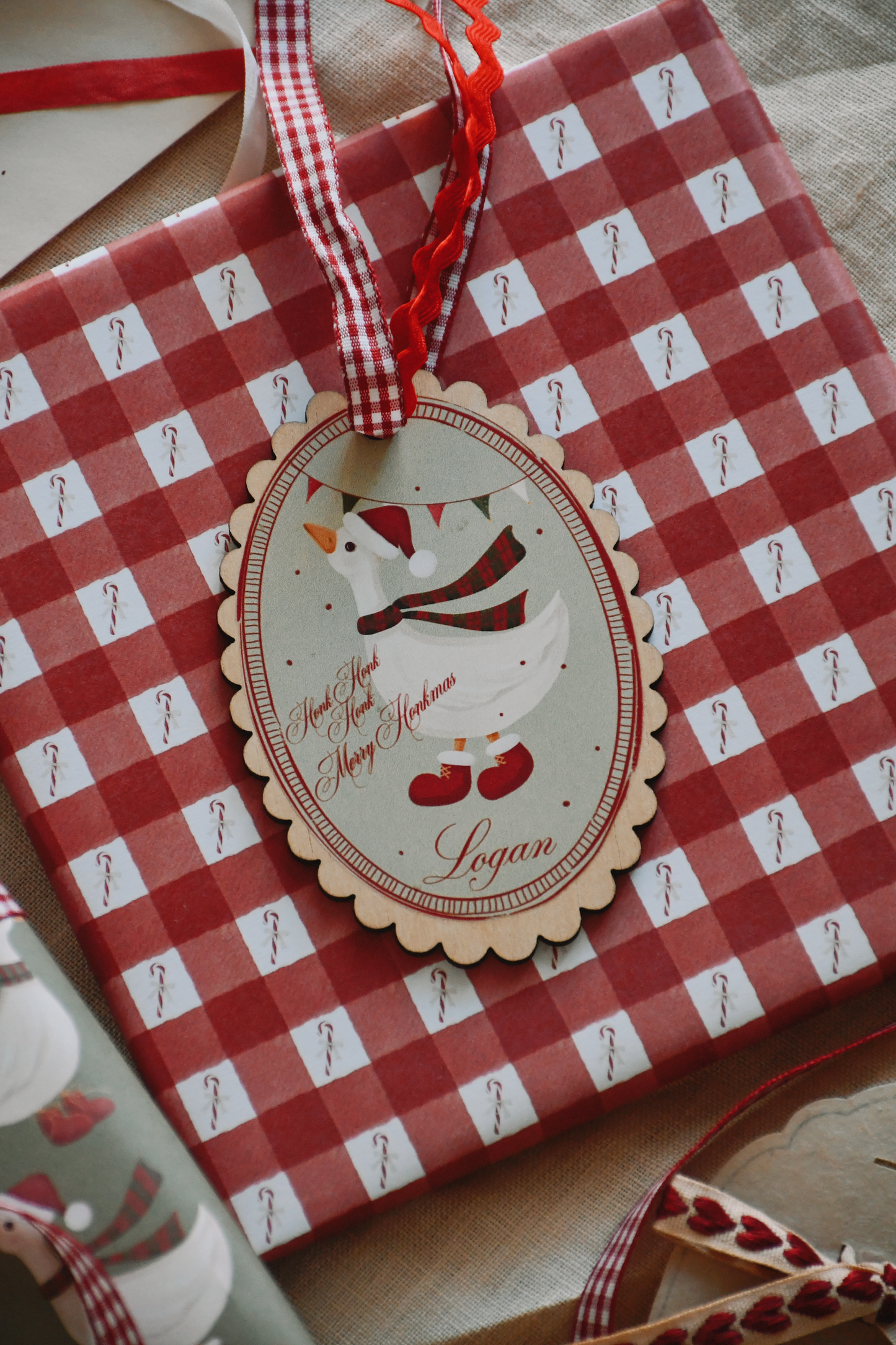 Wrapping paper - Christmas Goose