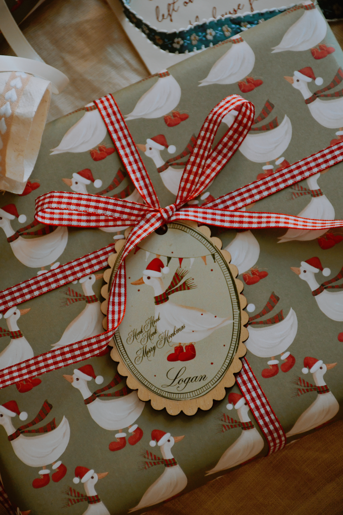 Wrapping paper - Christmas Goose
