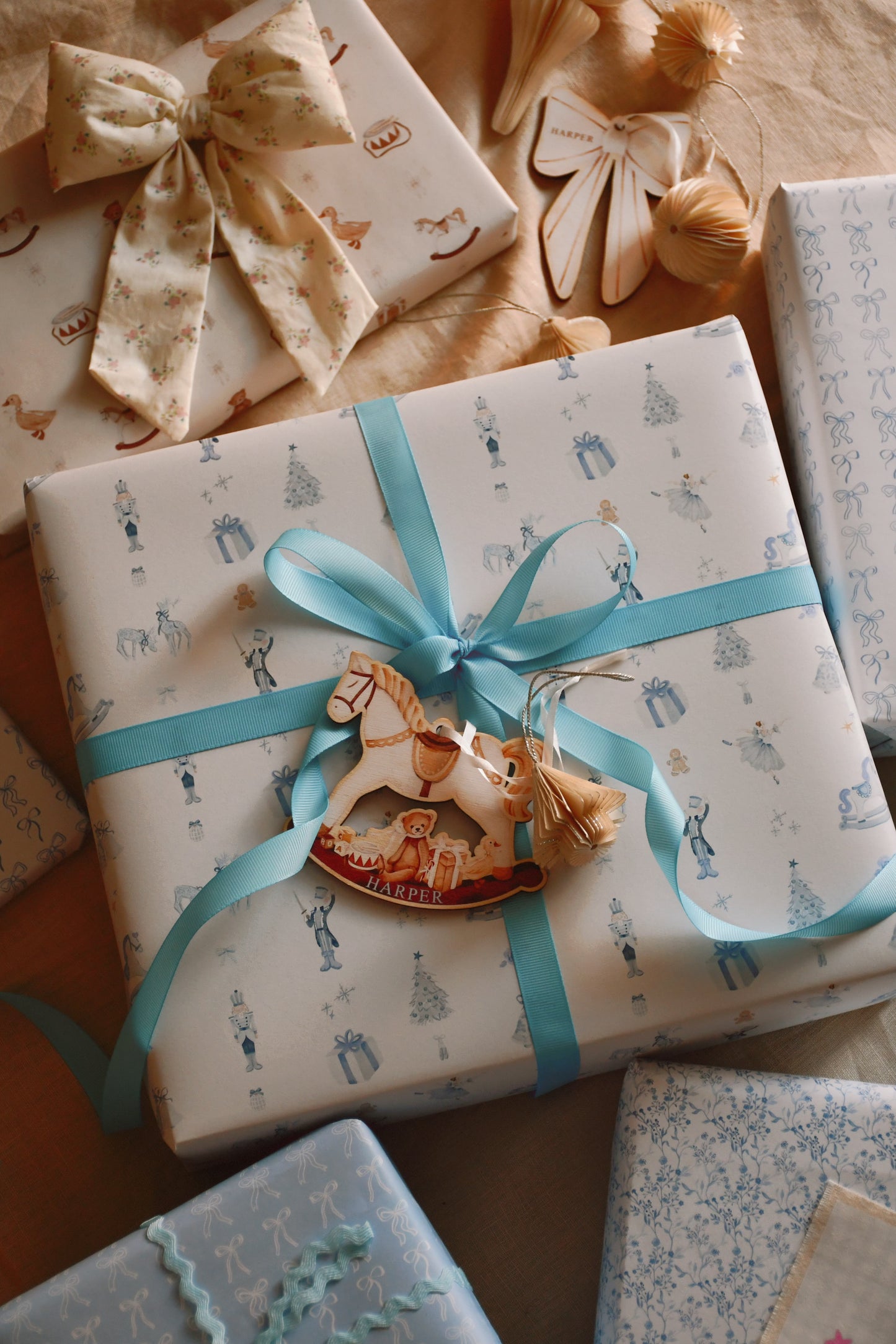 Wrapping paper - Nutcracker Blue Christmas