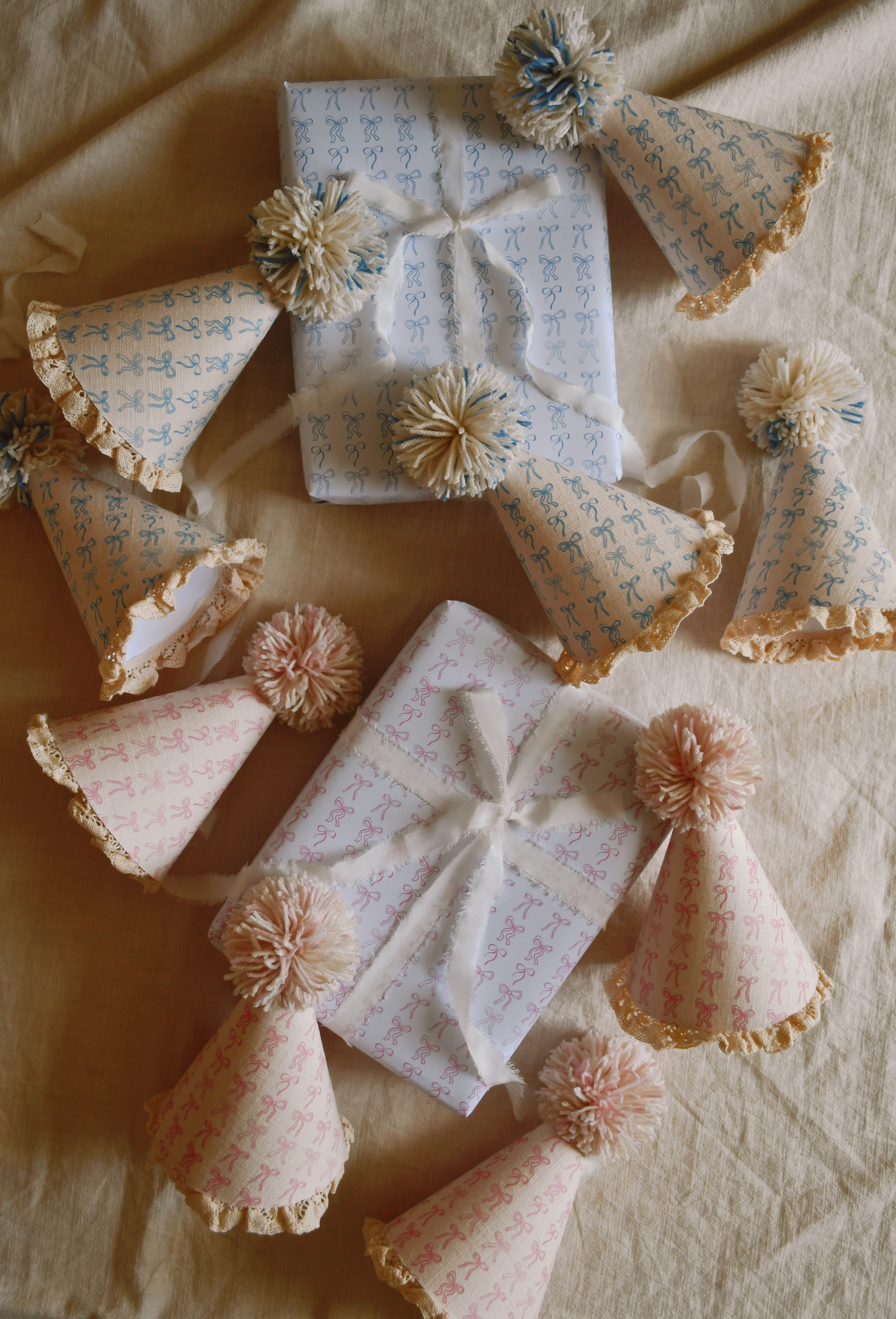 Bows Pattern - Party Hat