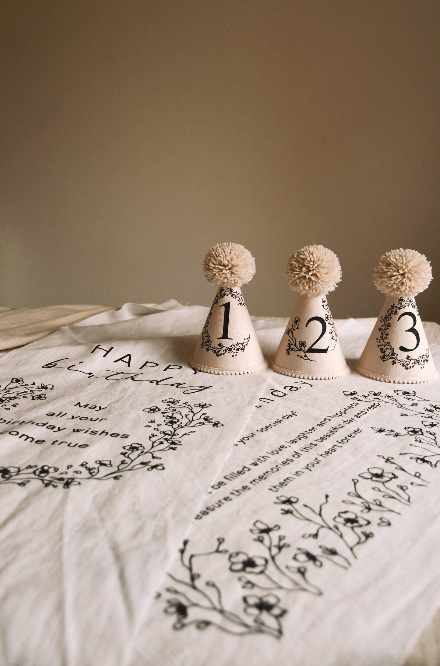 Cherry Blossom (Numbers) - Party Hat