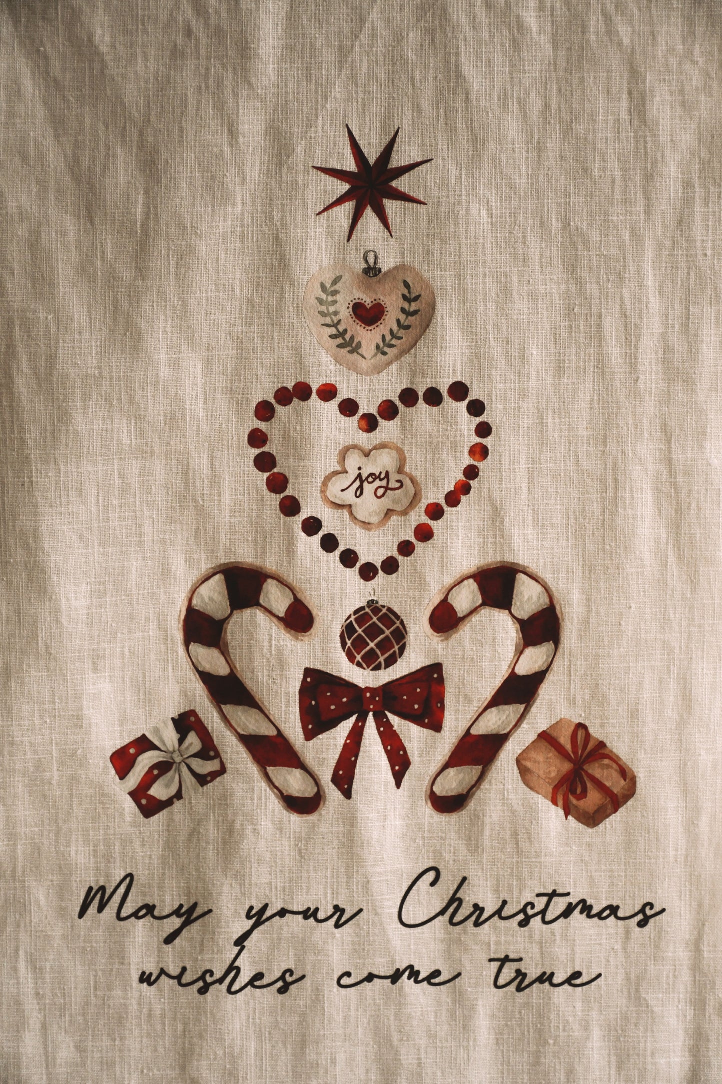 Christmas - Linen Vertical Banner