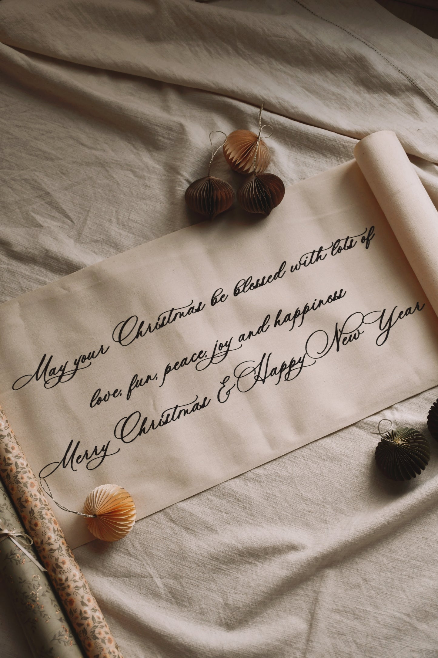 Handmade Cotton Christmas Tapestry