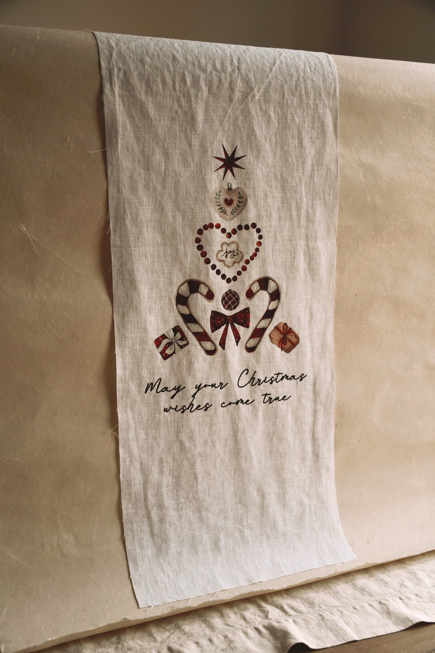 Christmas - Linen Vertical Banner