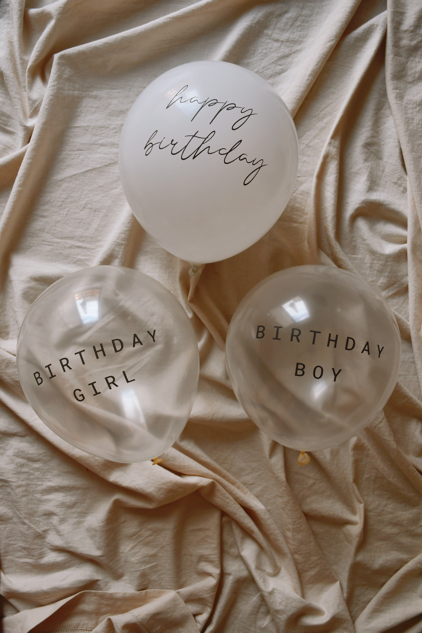 Happy Birthday - White Balloon