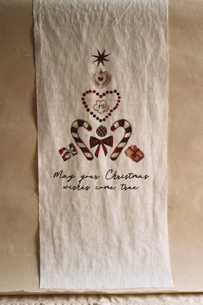 Christmas - Linen Vertical Banner