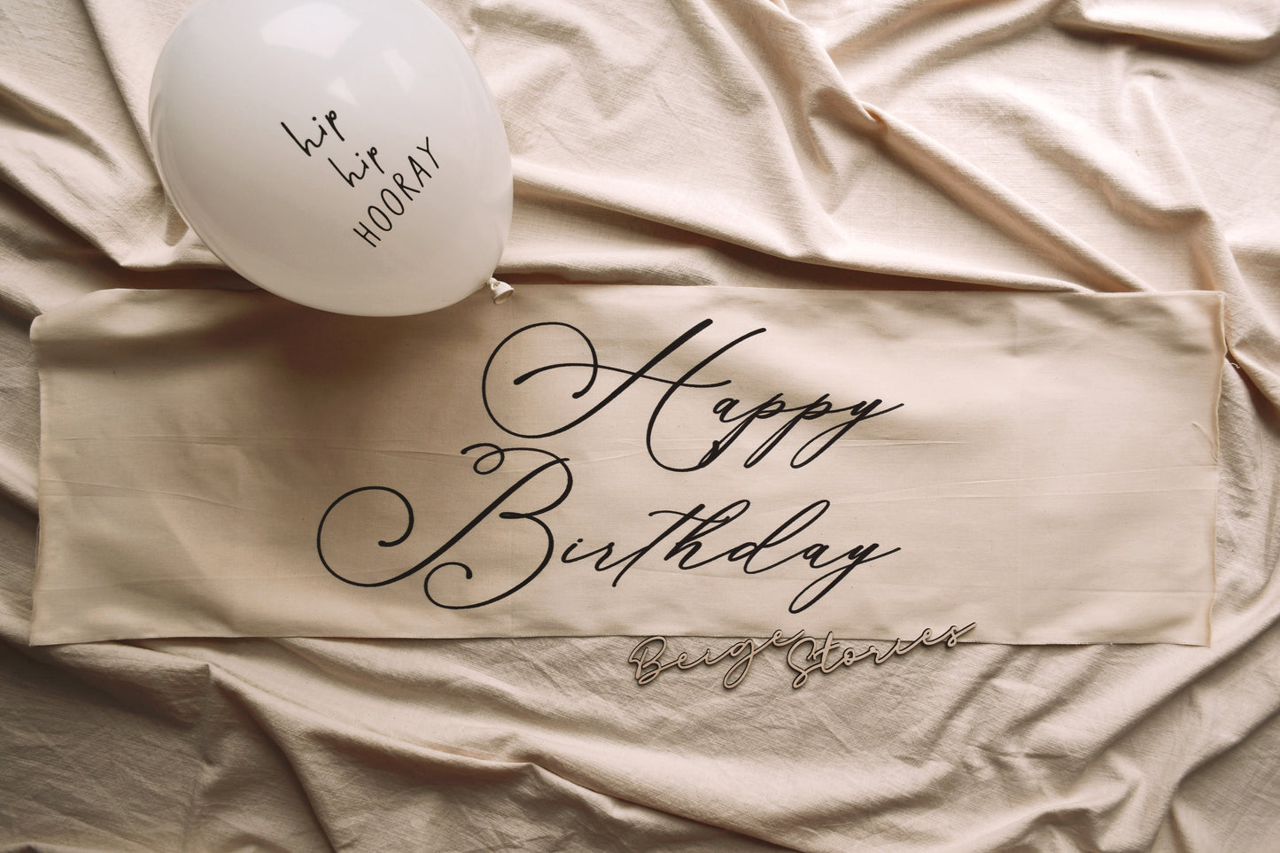 Happy Birthday - White Balloon