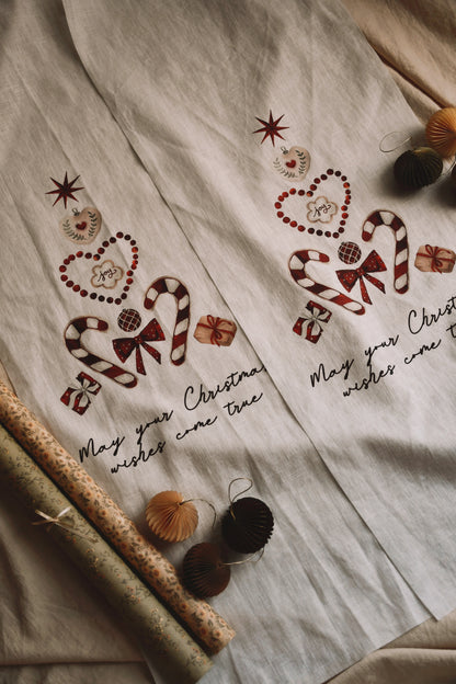 Christmas - Linen Vertical Banner