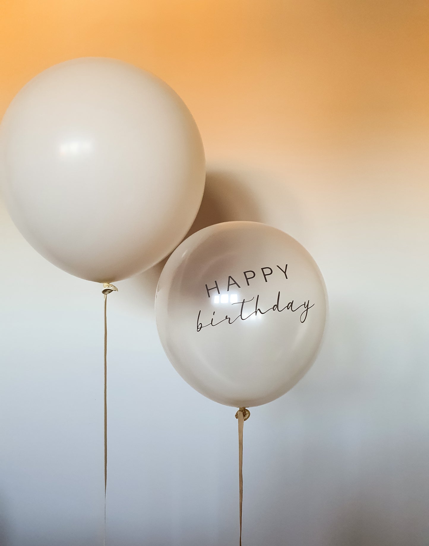 Happy Birthday - White Balloon