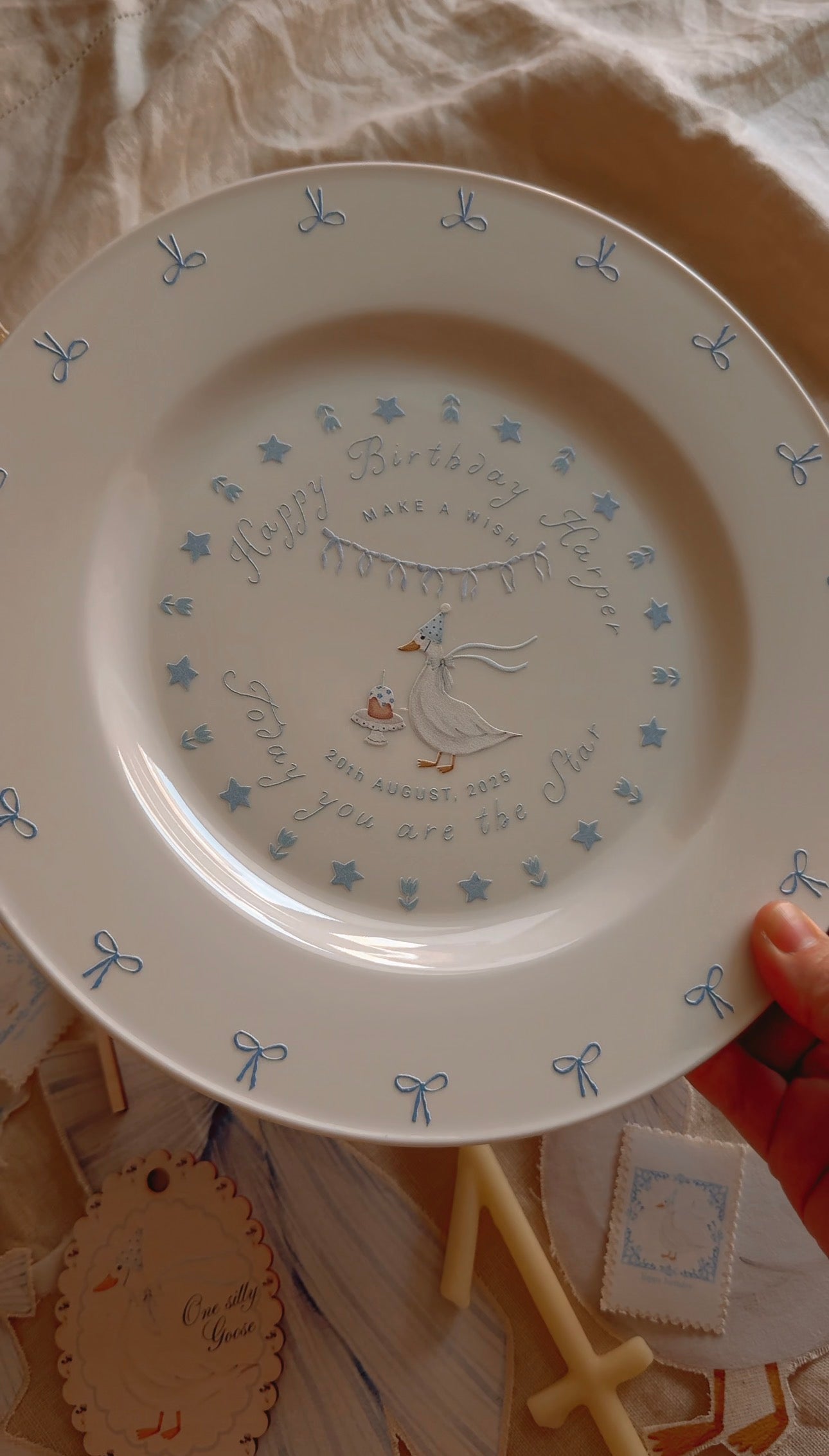 Keepsake Plate - Silly Goose (Pre-Order 1st September)