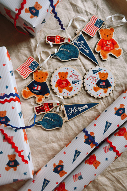 American Vintage 4th July Stamps