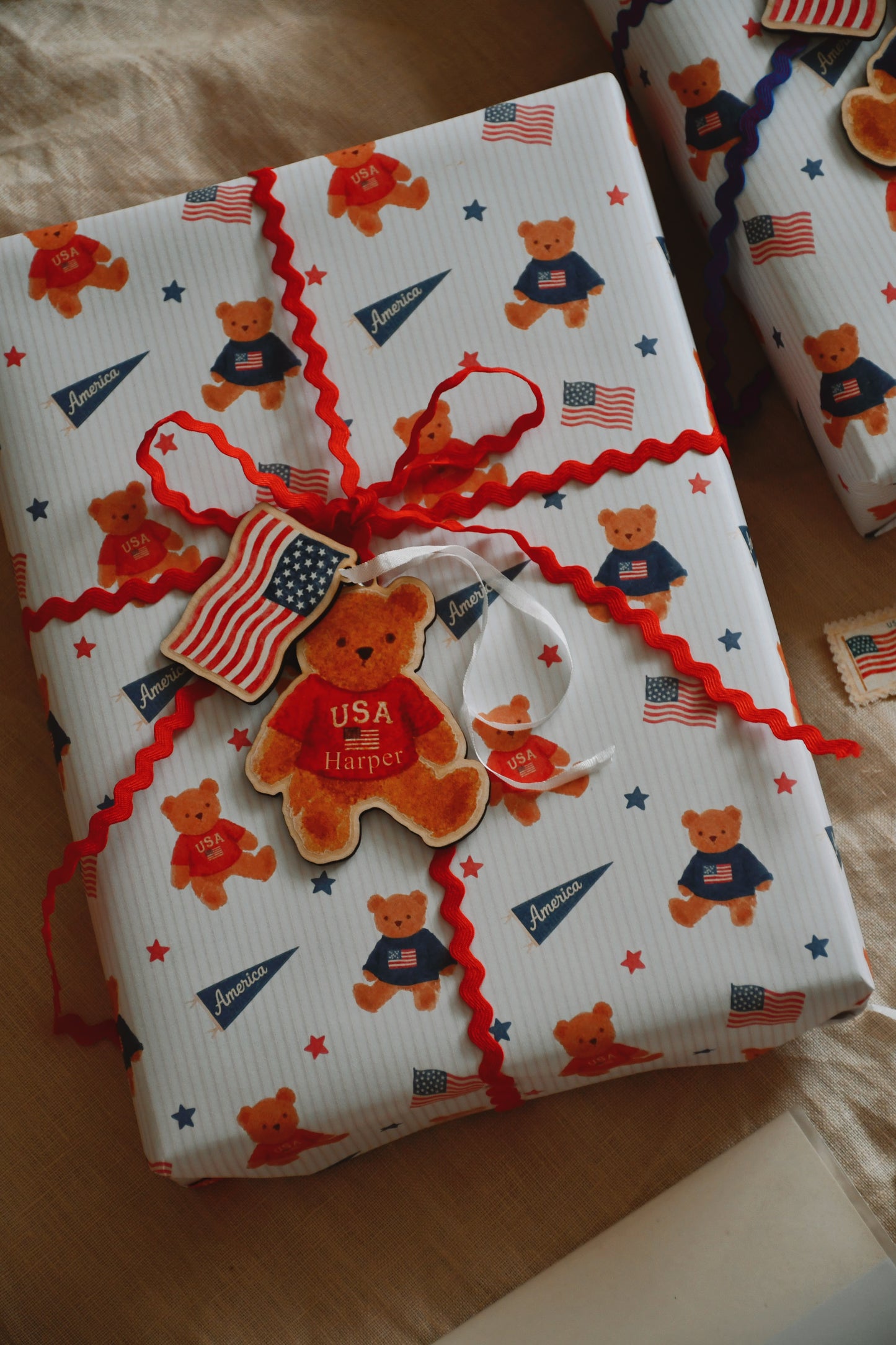 American Vintage 4th July Stamps