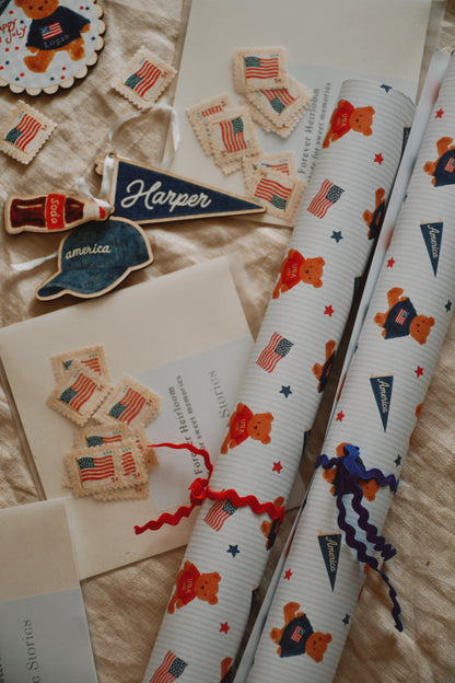 American Vintage 4th July Stamps
