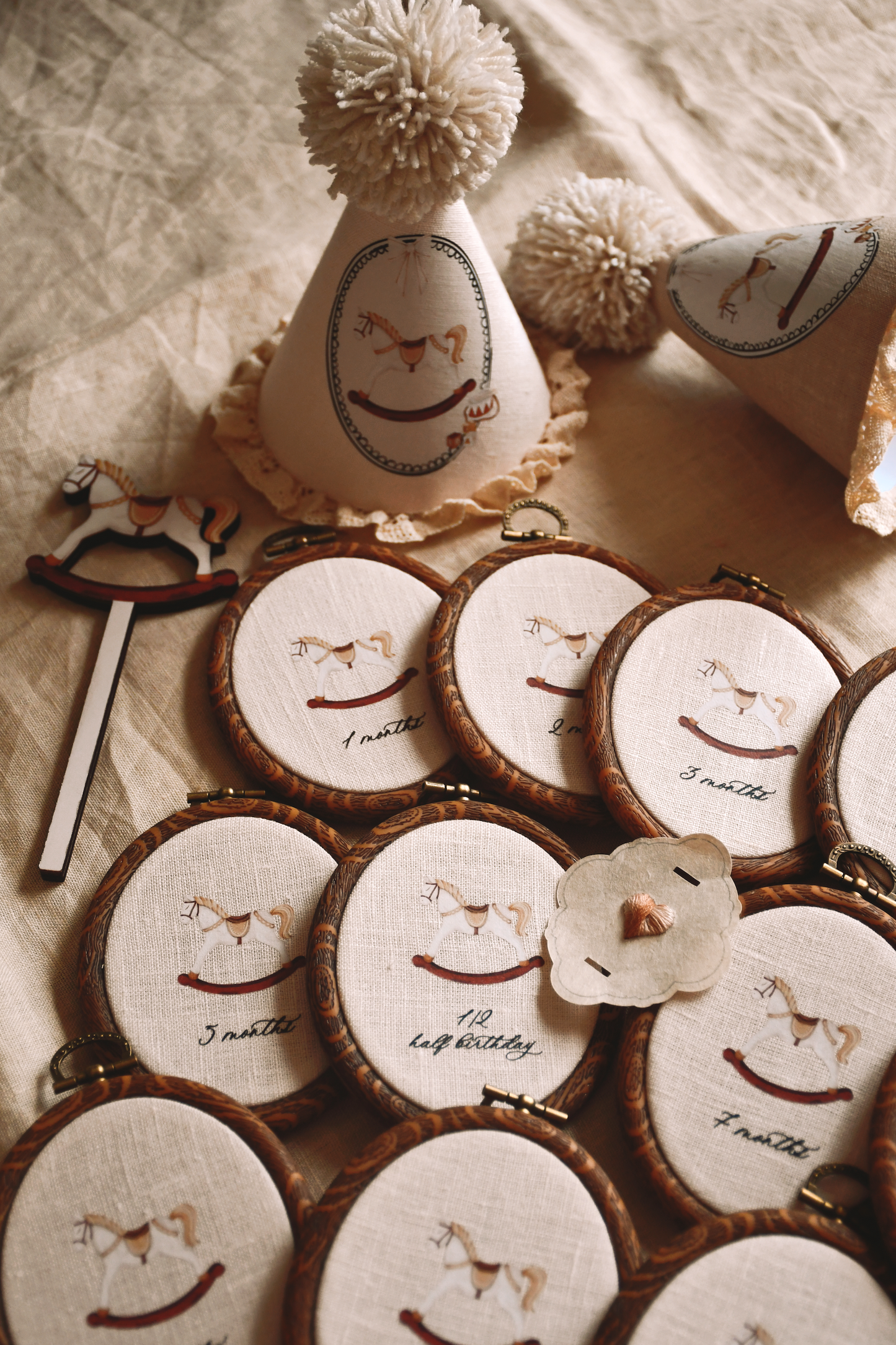 Personalised Baby Monthly Milestones - 13 Hoops