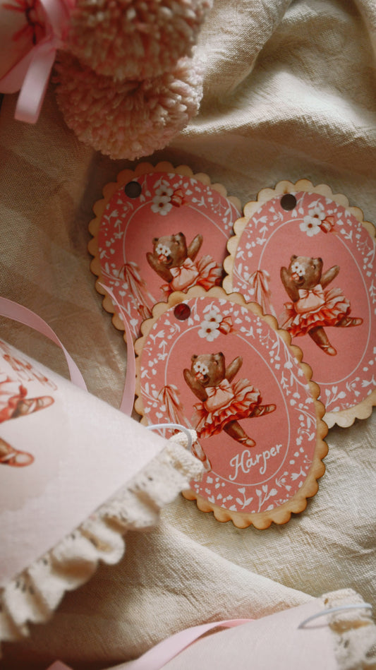 Bear Ballerina - Gift Tag