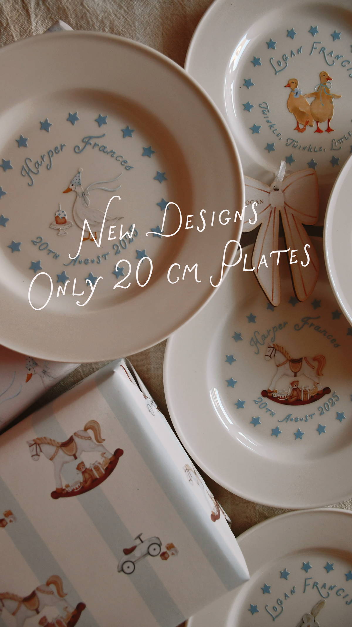 Keepsake Plate - 20cm Custom Message