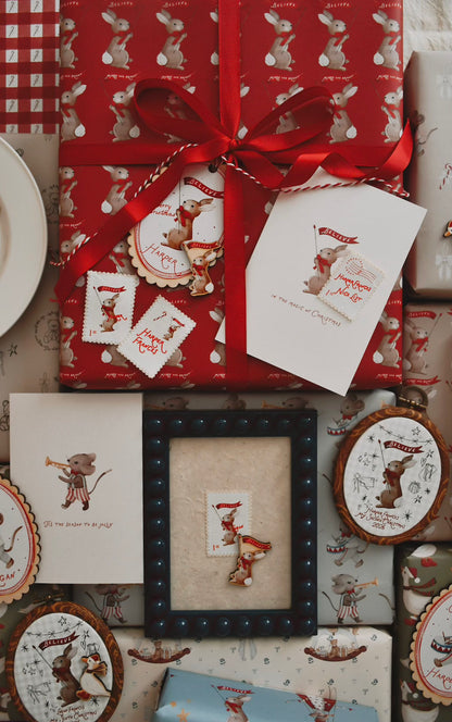 Wrapping paper - Believe Bunny