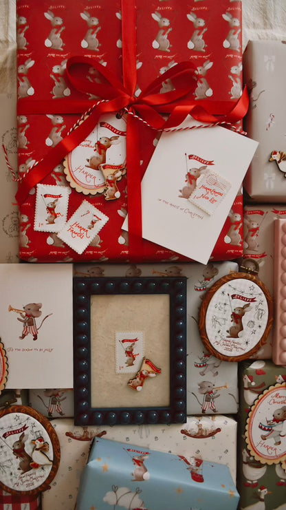 Wrapping paper - Believe Bunny