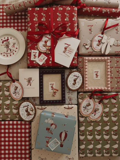 Wrapping paper - Bunny in the sky