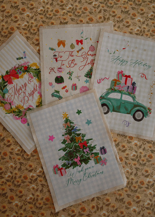 Christmas Cotton Cards