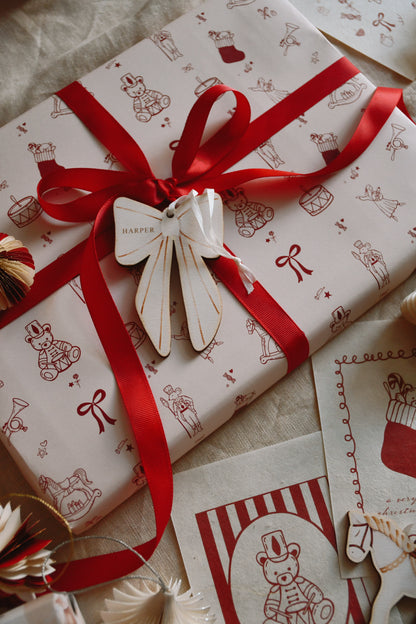 Wrapping paper - Whimsical Red Christmas