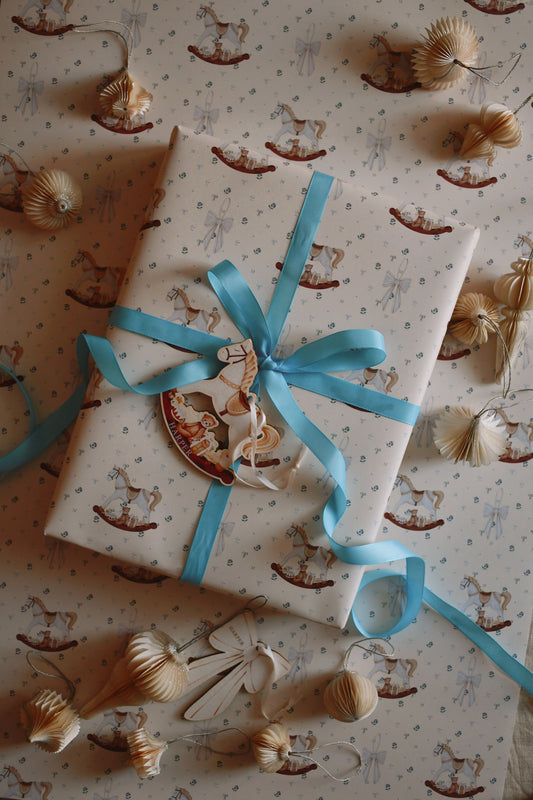Wrapping paper - Whimsical Rocking Horse
