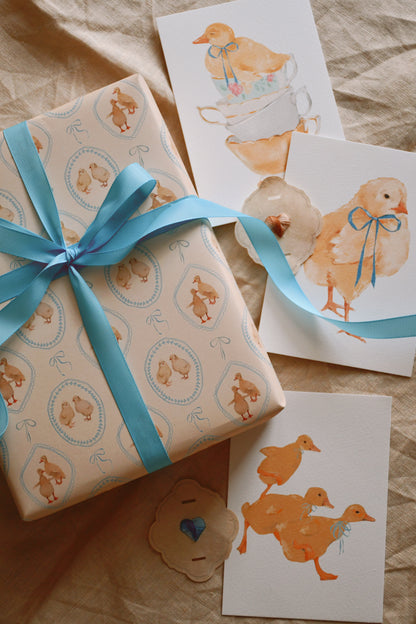 Wrapping paper - Chicks