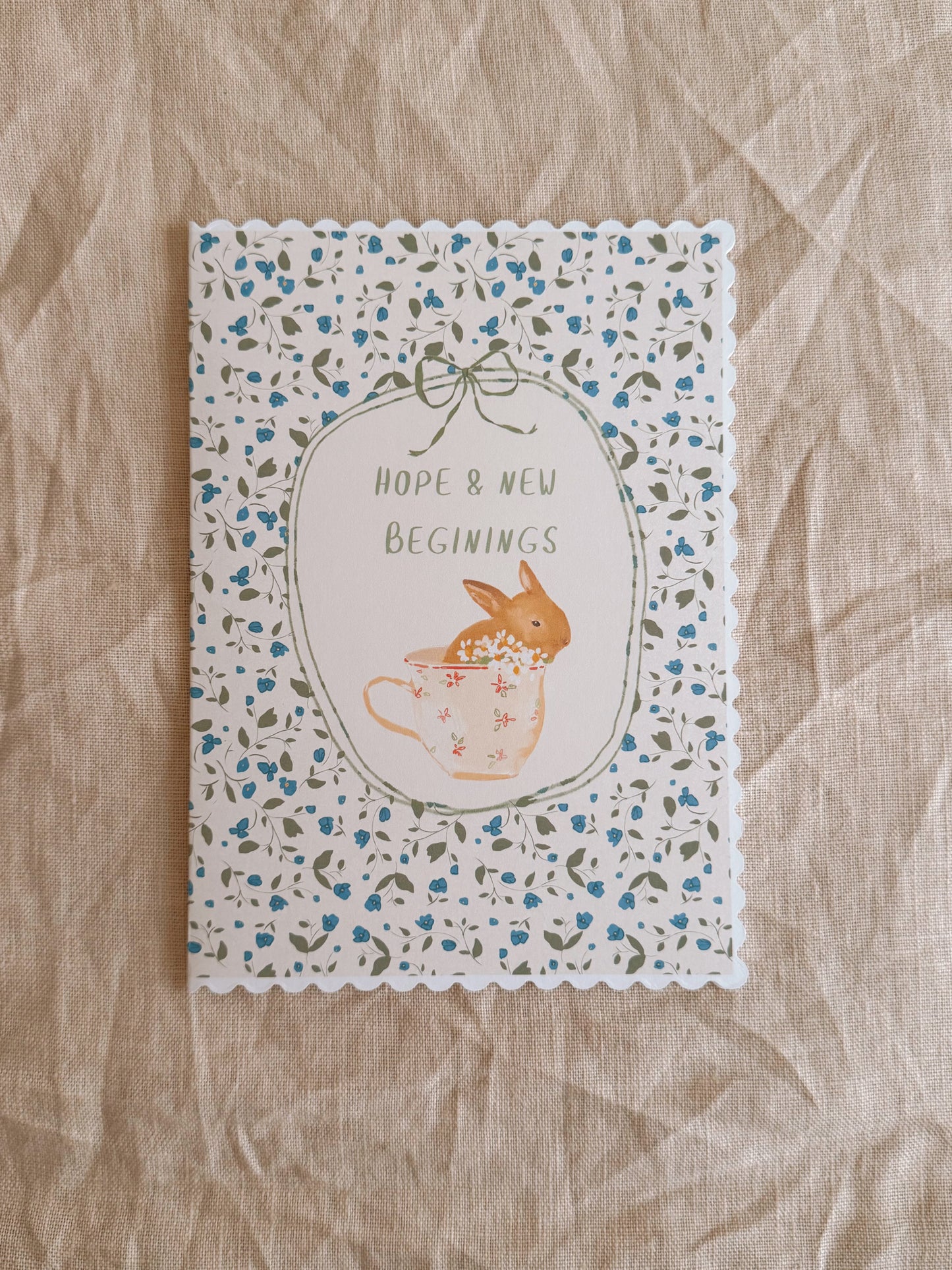 Scalloped Card - Hope & New Beginings