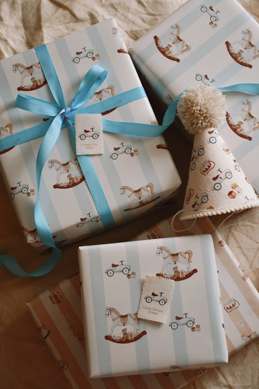 Wrapping paper - Vintage Car