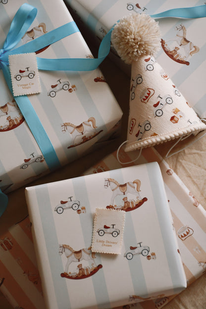 Wrapping paper - Vintage Car