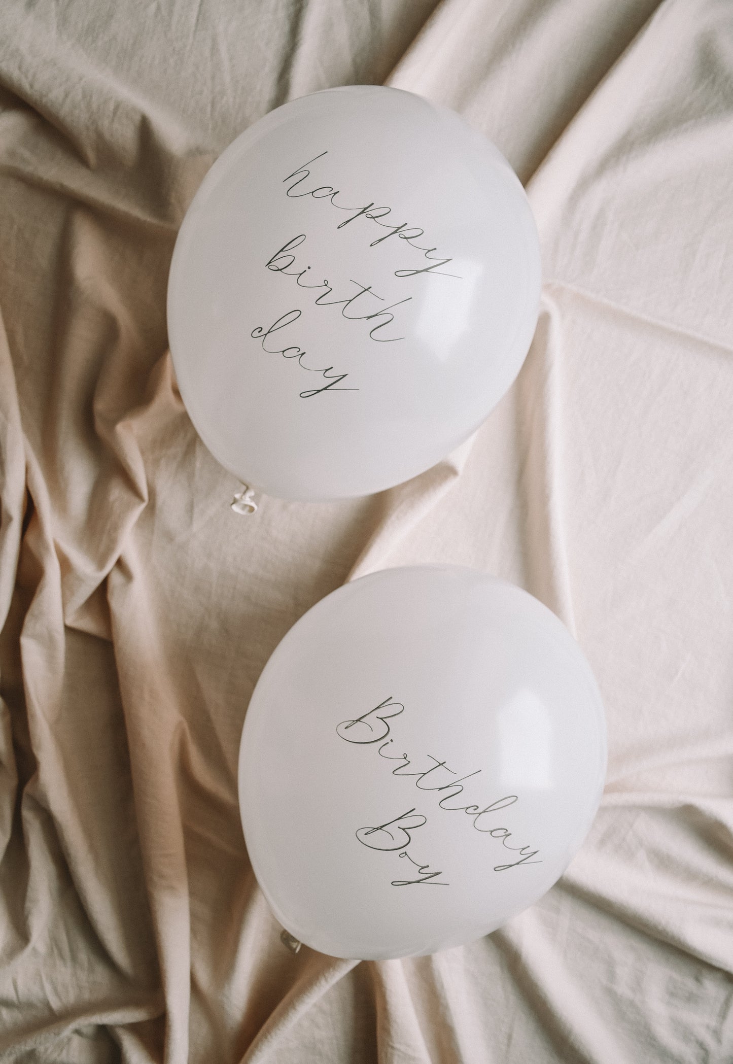 Happy Birthday - White Balloon