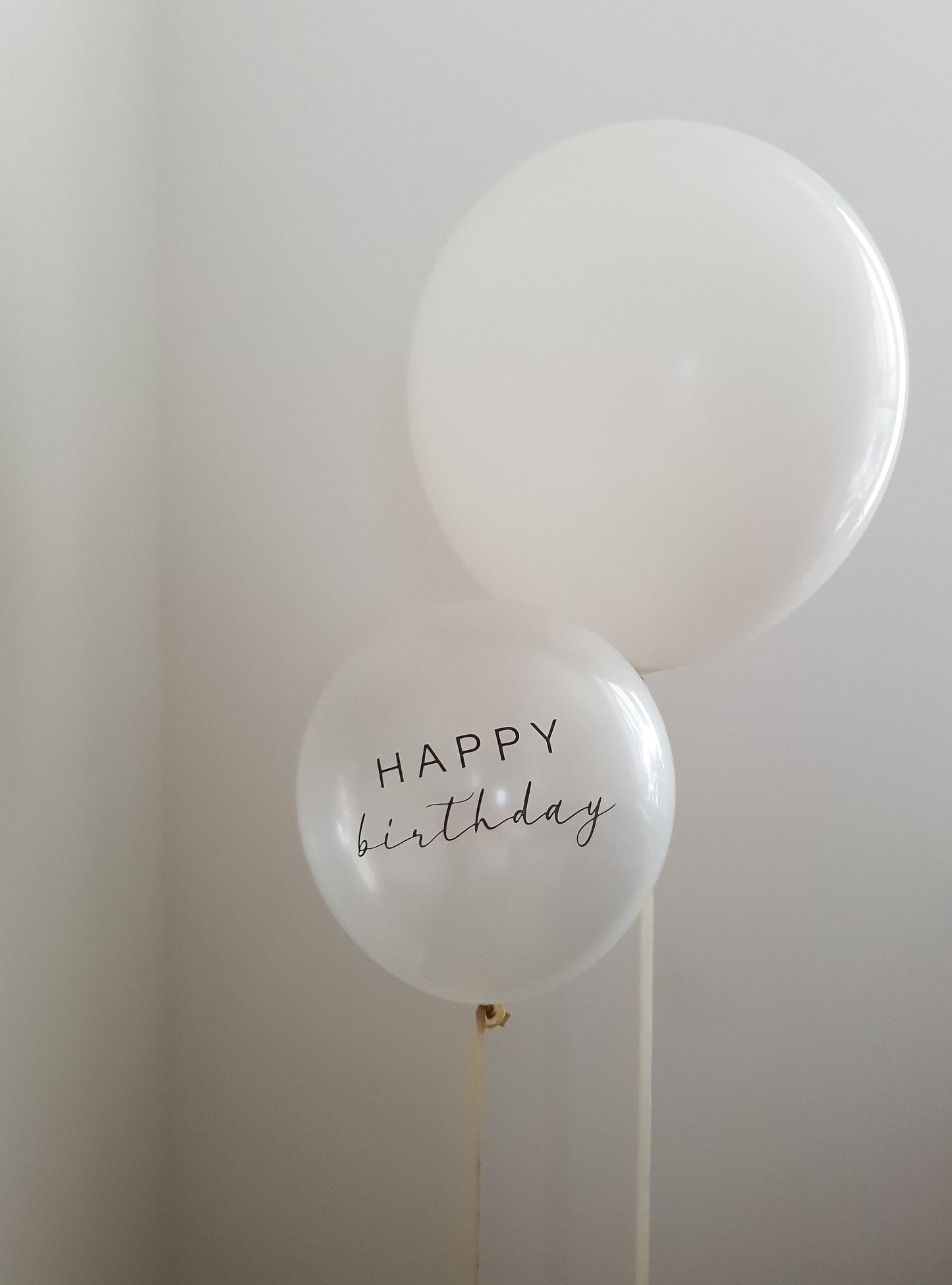 Happy Birthday - White Balloon