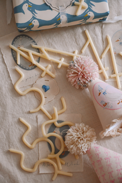 Beeswax Number Birthday Candle
